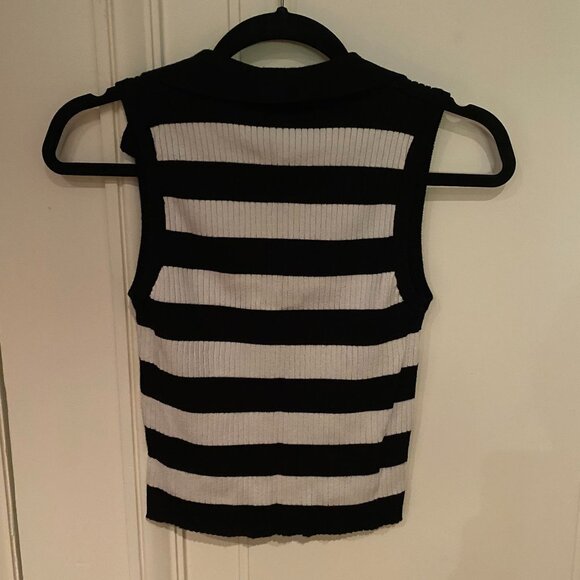 Forever 21 Striped Collared Tank Top - Picture 3 of 3